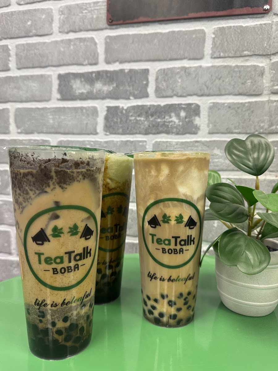 TeaTalk Boba brown sugar boba milk teas
